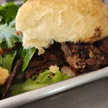Cafe DeVille - Tri-tip Sando and a side salad. - Burgers Near Me - Nipomo, California