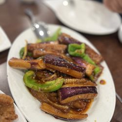 Golden Pheasant - Eggplant w/ Spicy Garlic Sauce (lunch portion)