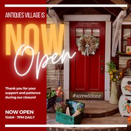 Exterior outside entrance of Antiques Village - Dayton, Ohio Exterior outside entrance of Antiques Village - Dayton, Ohio