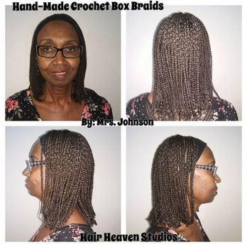 Hair Heaven Studios - Hand-Made Crochet Box Braids - Hair Stylists Near Me - Universal City, Texas Hair Heaven Studios - Hand-Made Crochet Box Braids - Hair Stylists Near Me - Universal City, Texas