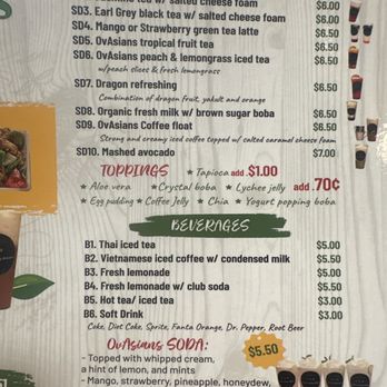 OvAsians - Tea menu - Vietnamese Near Me - Livermore, California OvAsians - Tea menu - Vietnamese Near Me - Livermore, California