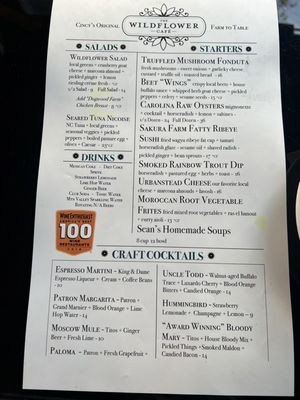 Menu photo 1 The Wildflower Cafe Mason, OH Menu photo 1 The Wildflower Cafe Mason, OH