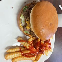 Taste of Detroit - Double Burger & Fries (not home cut)