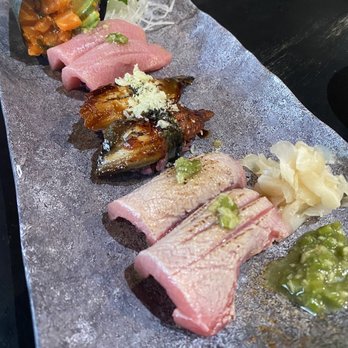 Harumi - Toro, seared toro and Unagi, spicy salmon hand roll - Japanese Near Me - Phoenix, Arizona Harumi - Toro, seared toro and Unagi, spicy salmon hand roll - Japanese Near Me - Phoenix, Arizona