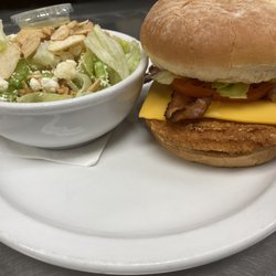 Tornado's Restaurant & Lounge - Crispy Chicken and Cheese BLT with side House salad