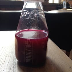 Beetroot juice.