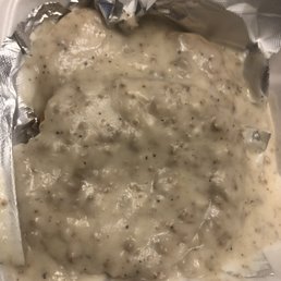 Country fried steak gravy and biscuits Togo