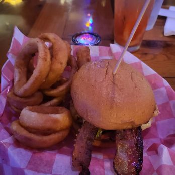 The Bern Bar & Grill - a burger and onion rings - Bars Near Me - New Bern, North Carolina The Bern Bar & Grill - a burger and onion rings - Bars Near Me - New Bern, North Carolina