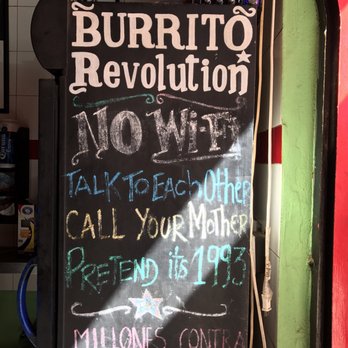 Burrito Revolución - In case you were wondering! - Mexican Near Me - Sayulita, NAY
