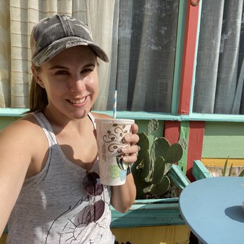 Tranquilbuzz Coffee House - One of the outside tables - Coffee & Tea Near Me - Silver city, New Mexico