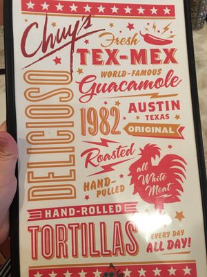 Menu photo 4 Chuy's Chattanooga, TN