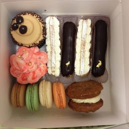 Caramel macaroons and the peanut cookies are a must