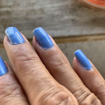 Liberty nails and spa - Literally day of, polish not laid flat around edges - Nail Salons Near Me - Austin, Texas Liberty nails and spa - Literally day of, polish not laid flat around edges - Nail Salons Near Me - Austin, Texas
