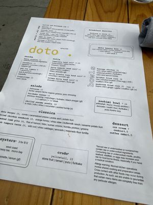 Menu photo 5 Doto Restaurant Los Angeles, CA