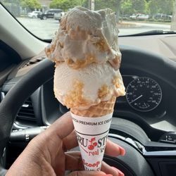 Bruster's Real Ice Cream - Butter Cake cone