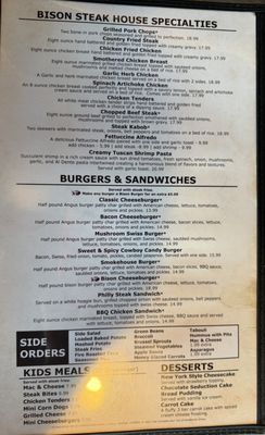 Menu photo 2 Bison Steakhouse Broken Arrow, OK