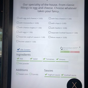 AYVERDI'S - Ordering machines - Kebab Near Me - Wiedikon, ZH