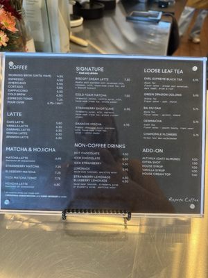 Menu photo 1 Repose Coffee Placentia, CA