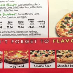 Jet's Pizza - Menu items