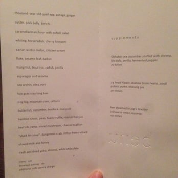 Benu - Tasting menu for April 2015 - Asian Fusion Near Me - San Francisco, California Benu - Tasting menu for April 2015 - Asian Fusion Near Me - San Francisco, California