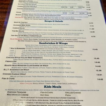 Macs on Daniel Island - Menu - Sports Bars Near Me - Charleston, South Carolina