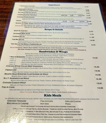 Menu photo 2 Macs on Daniel Island Charleston, SC Menu photo 2 Macs on Daniel Island Charleston, SC