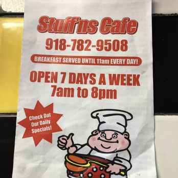 Stuff'ns Cafe - Menu - Coffee & Tea Near Me - Ketchum, Oklahoma