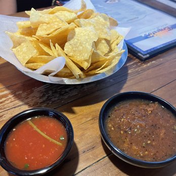 Ernesto's Mexican Restaurant - Chips and Two varieties of Salsa - Mexican Near Me - Pilot Point, Texas