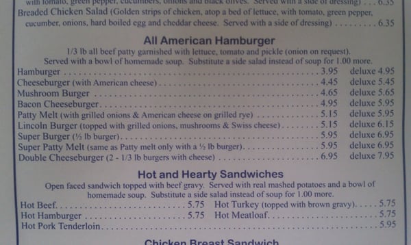 Menu photo 1 Lincoln Cafe Belle Plaine, IA Menu photo 1 Lincoln Cafe Belle Plaine, IA