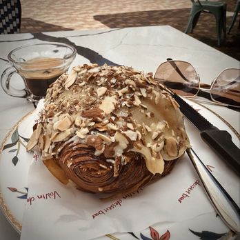 Vavin Dessert Bar - Lava Almond Croissant Twice Baked (my favorite) with an espresso - Bakeries Near Me - Honolulu, Hawaii Vavin Dessert Bar - Lava Almond Croissant Twice Baked (my favorite) with an espresso - Bakeries Near Me - Honolulu, Hawaii