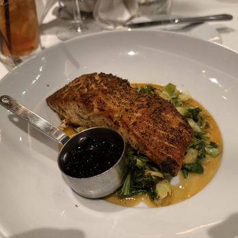Hyde Park Prime Steakhouse - Salmon with the miso glaze - Steakhouses Near Me - Northville, Michigan
