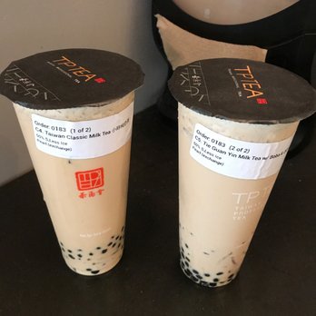 TP Tea - C4 Taiwan Classic Milk Tea and C5 Tie Guan Yin Milk Tea. - Bubble Tea Near Me - Cupertino, California TP Tea - C4 Taiwan Classic Milk Tea and C5 Tie Guan Yin Milk Tea. - Bubble Tea Near Me - Cupertino, California