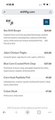 Menu photo 1 Shift Kitchen & Bar Flagstaff, AZ