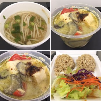 Spice Thai - 5/24/17 (wed): To-Go Lunch Special #9 Eggplant Green Curry w/ Tofu & brown rice, soup & salad! My 2nd fav item besides Crying Tiger - Thai Near Me - Lake Forest, California Spice Thai - 5/24/17 (wed): To-Go Lunch Special #9 Eggplant Green Curry w/ Tofu & brown rice, soup & salad! My 2nd fav item besides Crying Tiger - Thai Near Me - Lake Forest, California