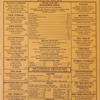 Pasadena Sandwich Company - Menu - Sandwiches Near Me - Pasadena, California Pasadena Sandwich Company - Menu - Sandwiches Near Me - Pasadena, California