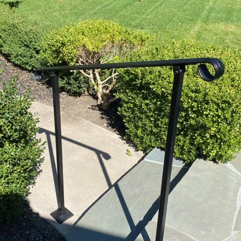 Safe At Home Grab Bars - Black Steel with wrought iron railing - Home Health Care Near Me Safe At Home Grab Bars - Black Steel with wrought iron railing - Home Health Care Near Me