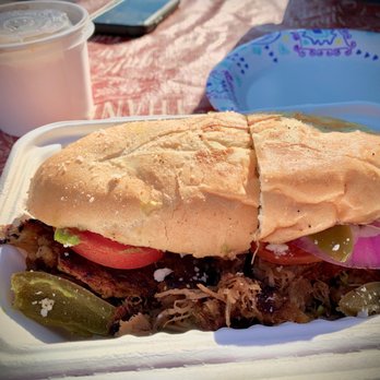 Taco Temple - Carnitas torta served w rice and black beans - Mexican Near Me - Morro Bay, California Taco Temple - Carnitas torta served w rice and black beans - Mexican Near Me - Morro Bay, California