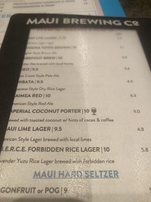 Menu photo 1 Maui Brewing Co. Waikiki Honolulu, HI