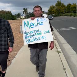 Menifee Global Medical Center - James Linscott spreading the word about this KPC- Killing people Continuously. #JUSTICEFORMICHAEL