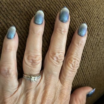 Bliss Nail Spa - Cat Eye Blue - Nail Salons Near Me - Prescott, Arizona