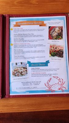 Menu photo 6 The Crab Trap, Perdido Key Pensacola, FL Menu photo 6 The Crab Trap, Perdido Key Pensacola, FL