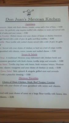 Menu photo 8 Don Juan's Mexican Kitchen Tenino, WA Menu photo 8 Don Juan's Mexican Kitchen Tenino, WA