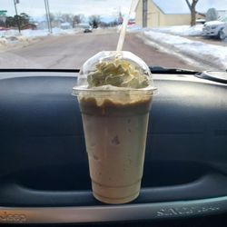 Rhema Coffee - Blended dirty chai~ this shop has the best blended chai. Nicest people as well. They take pride in their business.