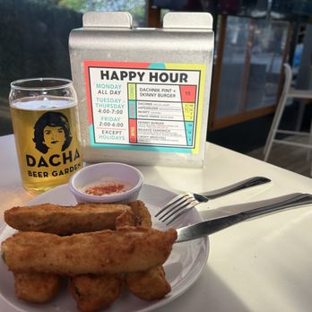Dacha Beer Garden Navy Yard - Fried Pickles - Beer Gardens Near Me - Washington, DC, District of Columbia