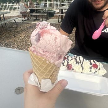 DeNucci's - Strawberry waffle cone - Ice Cream & Frozen Yogurt Near Me - Fernandina Beach, Florida