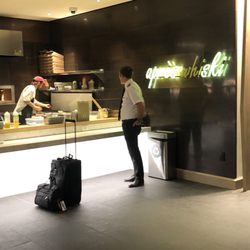The Lounge - Pizza area where you can watch your personal pizza being made