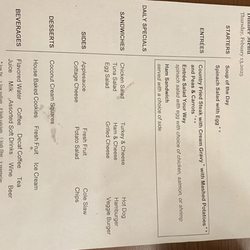 Sunrise of Hermosa Beach - Dinner menu