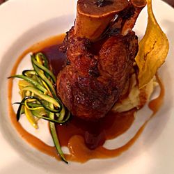 Melaza Bistro - Melaza's Signature Guava Glaze Roasted Pork Shank