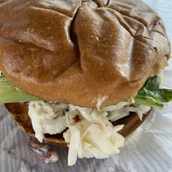 The Crab Shop - Crabmeat sandwich $12.95. Look at the crabmeat. - Seafood Near Me - North Vancouver, British Columbia The Crab Shop - Crabmeat sandwich $12.95. Look at the crabmeat. - Seafood Near Me - North Vancouver, British Columbia