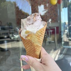 Munchies - Banana nutella gelato in a waffle cone